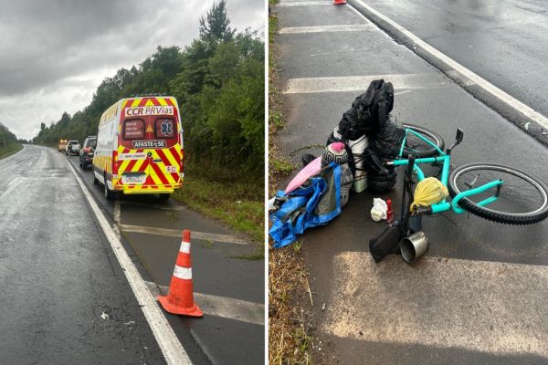 Homem de 40 anos morre após ser atropelado na BR-376, em Ponta Grossa