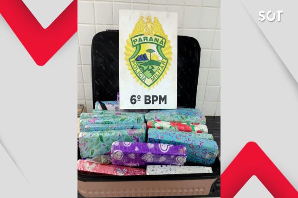 PM apreende quase 23 kg de maconha durante abordagem no bairro Morumbi em Cascavel