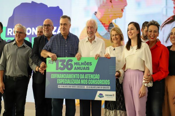Imagem referente a notícia: Governo do Paraná vai investir R$ 136 milhões por ano para aumentar atendimentos dos consórcios