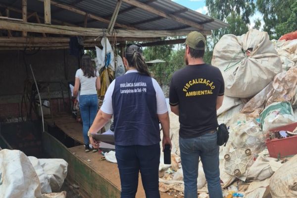 Operação em Laranjeiras do Sul aplica R$ 50 mil em multas por depósitos irregulares