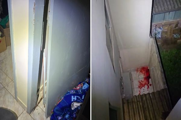 Homem fica gravemente ferido após cair de terceiro andar durante ocorrência atendida pela PM no Centro