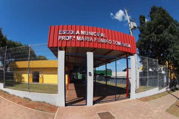 Imagem referente a notícia: Escola Maria Fumiko Tominaga recebe reforma e ampliação com investimento superior a R$ 9 milhões