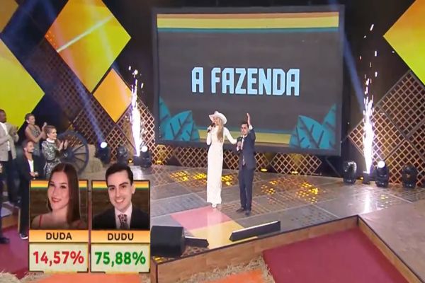Imagem referente a notícia: Dudu Camargo vence A Fazenda 17 com votação histórica e leva prêmio de R$ 2 milhões