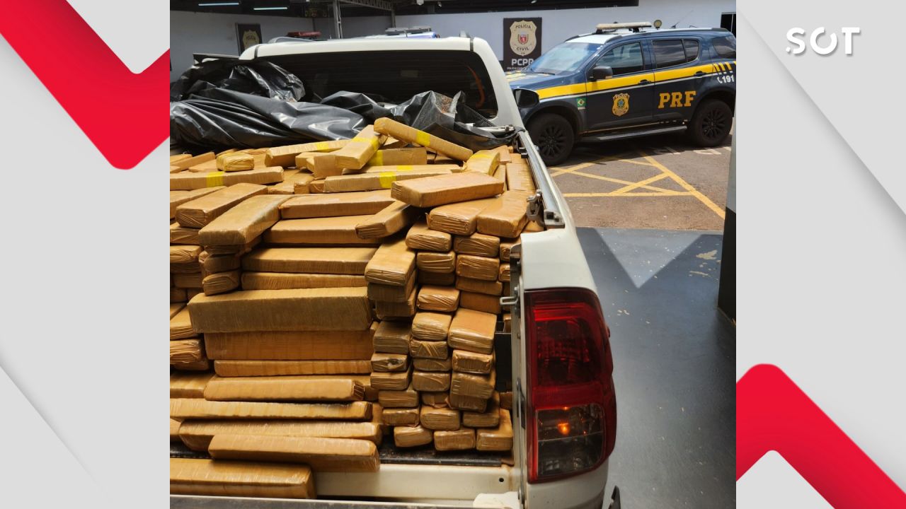 PRF intercepta carregamento de maconha em Campo Mourão