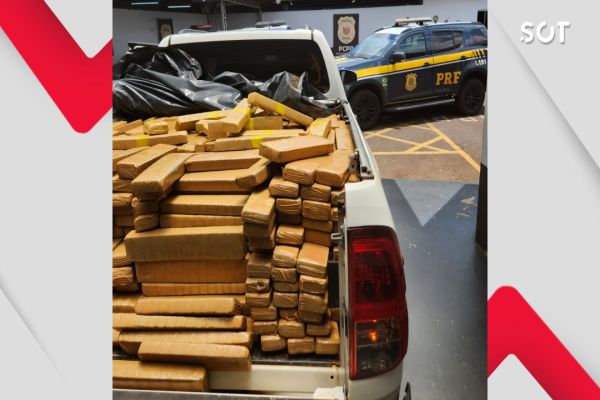 Imagem referente a notícia: PRF intercepta carregamento de maconha em Campo Mourão