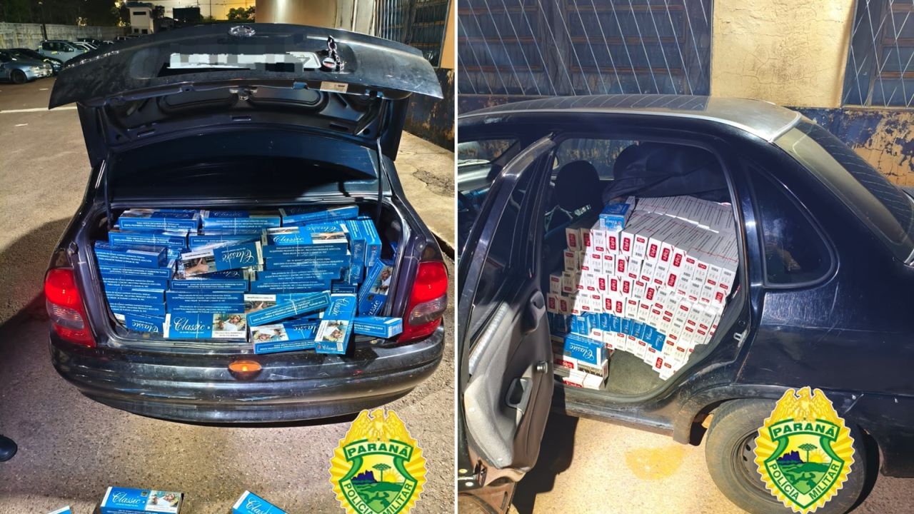 PM prende motorista por contrabando de cigarros na BR-277 em Cascavel