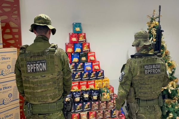 BPFRON realiza ação solidária com entrega de panetones no CEONC, em Cascavel