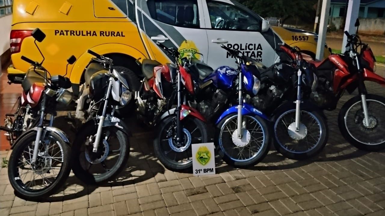 Polícia Militar apreende motocicletas por infrações de trânsito em Cafelândia