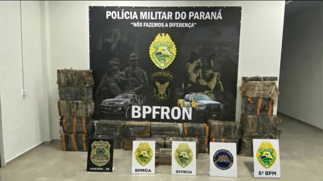 Polícia Militar apreende 725 quilos de maconha e recupera veículo furtado em Vera Cruz do Oeste