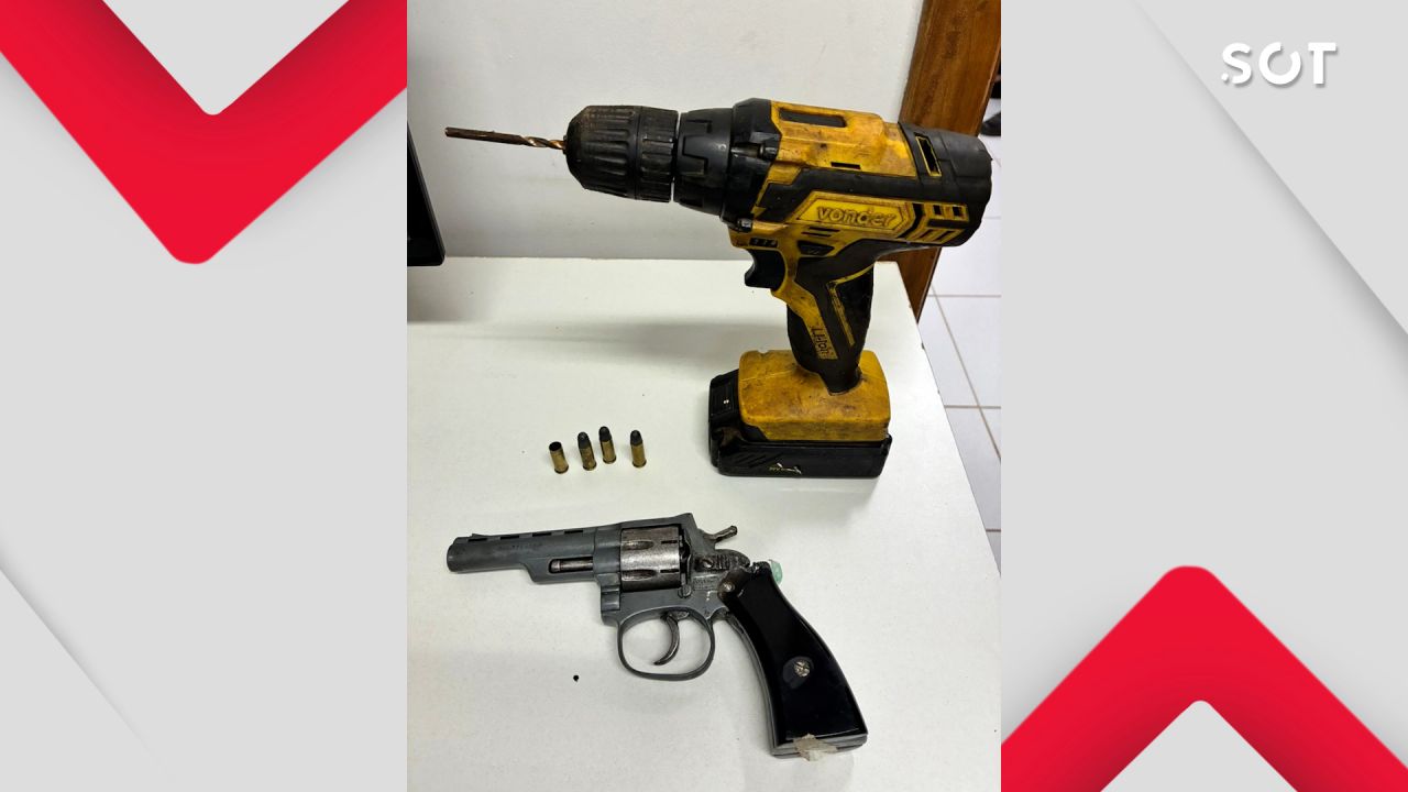 Homem é preso após ameaça e apreensão de revólver em Guaraniaçu