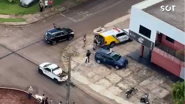 Imagem referente a notícia: Suspeito de furto de celular é localizado com apoio do BPMOA e preso após tentativa de fuga em Cascavel