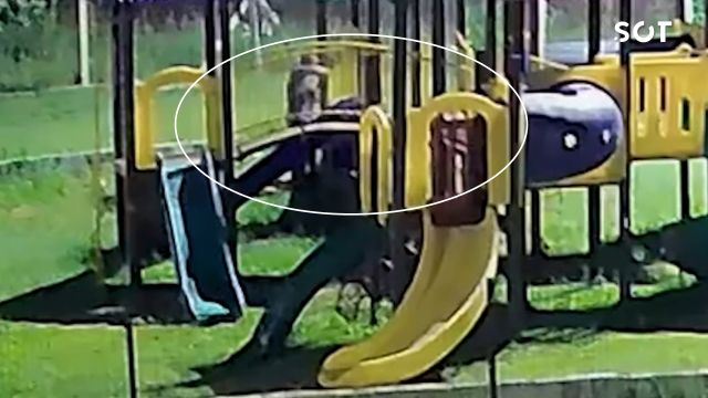 Imagem referente a notícia: Furto e vandalismo são registrados em parque infantil no bairro Floresta, em Cascavel