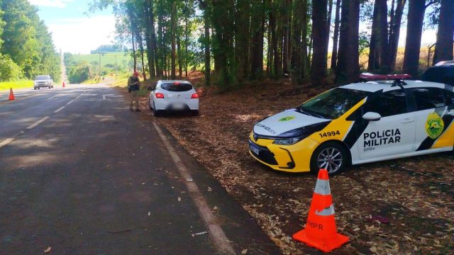 Operação Alcoolemia flagra motorista alcoolizado na PR-471, em Três Barras do Paraná