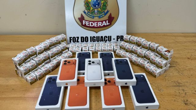 Polícia Federal prende motorista com celulares e medicamentos contrabandeados em Foz do Iguaçu