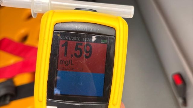 Motorista embriagado provoca acidente na BR-277 em Laranjeiras do Sul