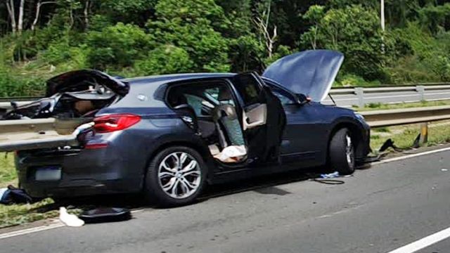 Tragédia: Criança de 5 anos morre após guard rail atravessar BMW na BR-376, em Tibagi