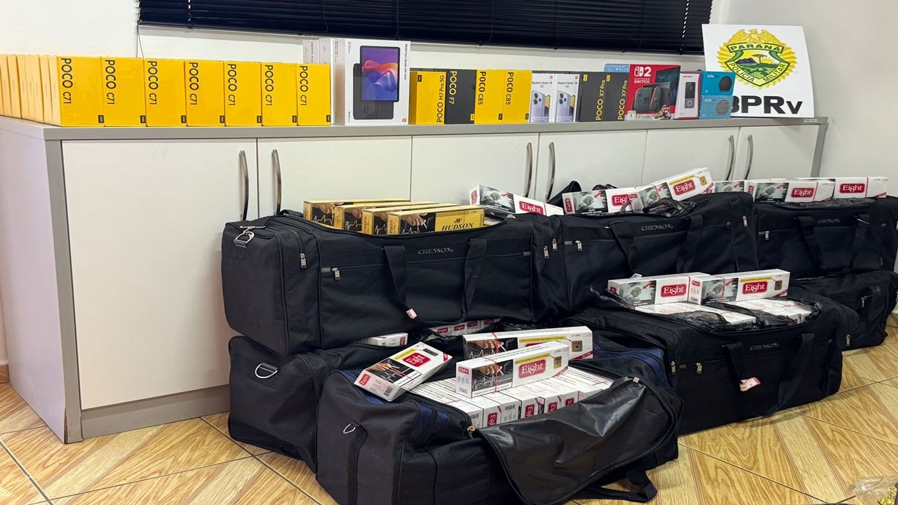 Apreensão de cigarros e eletrônicos é registrada na Rodoviária de Cascavel