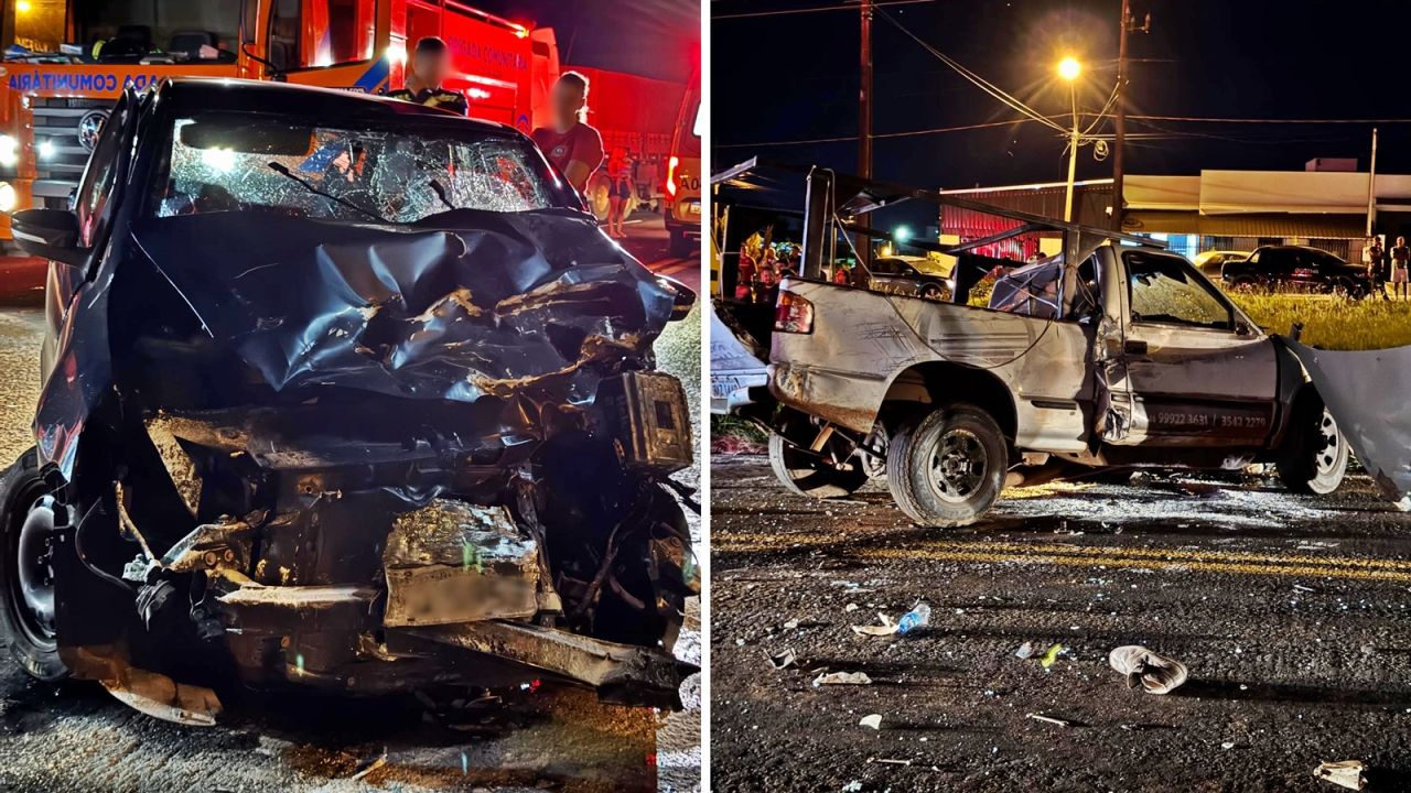 Colisão frontal na PR-182 em Realeza deixa um morto e três feridos, entre eles uma criança