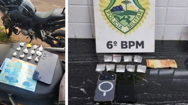Polícia Militar prende três pessoas por tráfico de drogas em ações distintas em Cascavel