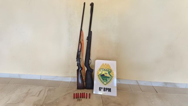 Imagem referente a notícia: Homem é preso com mandado em aberto e com armas no Centro de Três Barras do Paraná