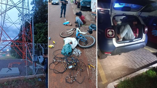 Dupla é detida pela Guarda Municipal após furtar fios na BR-277 em Cascavel