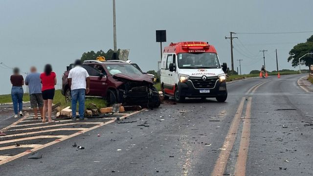 Jovem fica ferida após colisão na PR-239, em Assis Chateaubriand