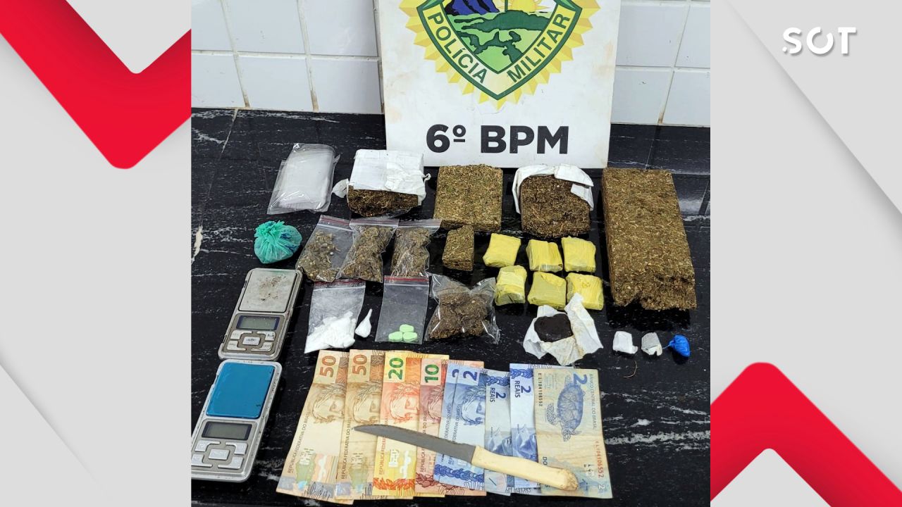 Ação da ROCAM resulta na apreensão de mais de 1 kg de drogas no Bairro Universitário