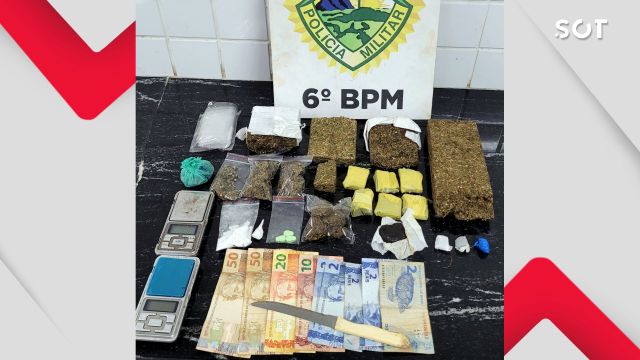 Ação da ROCAM resulta na apreensão de mais de 1 kg de drogas no Bairro Universitário
