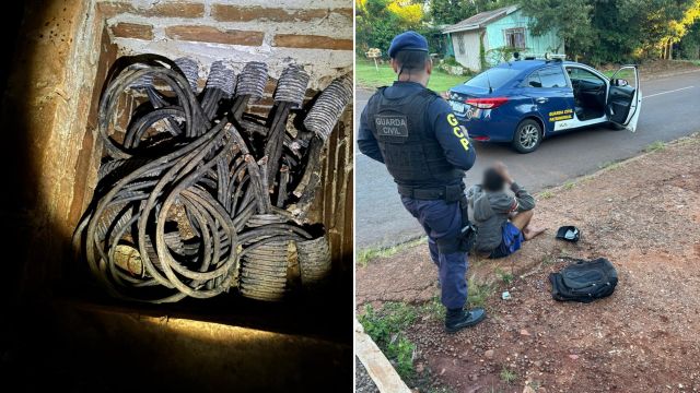 Imagem referente a notícia: Homem é detido após invasão e tentativa de furto em escola de Cascavel
