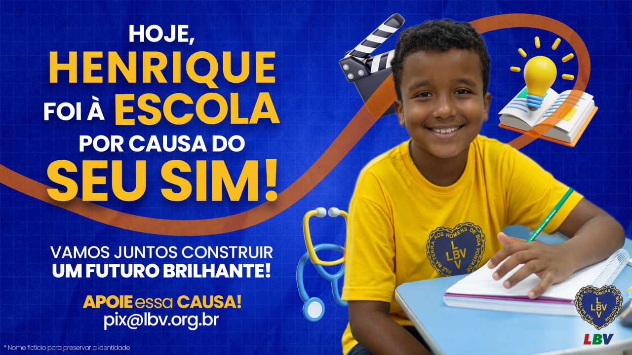 Campanha solidária em prol da Educação de crianças e jovens de Cascavel