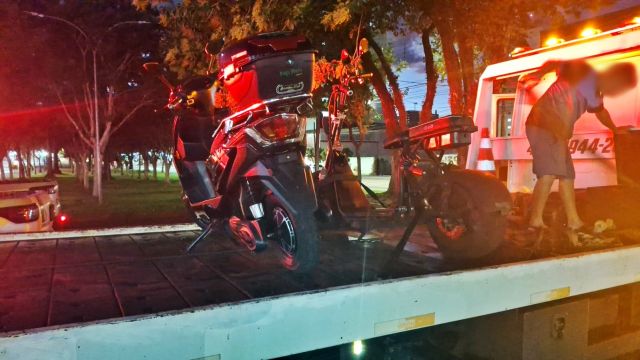 Imagem referente a notícia: Transitar apreende ciclomotores irregulares no Centro de Cascavel e reforça regras de circulação
