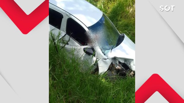 Imagem referente a notícia: Colisão entre carro e trem deixa idoso morto na zona rural de Nova Laranjeiras