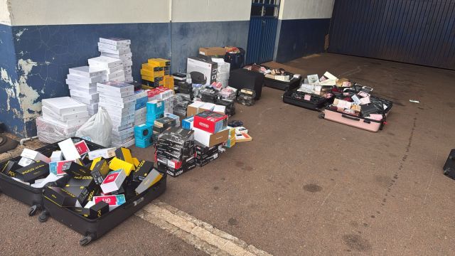 Operação com helicóptero intercepta ônibus na BR-277 e gera apreensão milionária em Cascavel