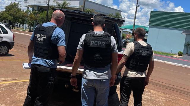 Imagem referente a notícia: Polícia Civil prende investigado por roubo de camionete em Santa Tereza do Oeste