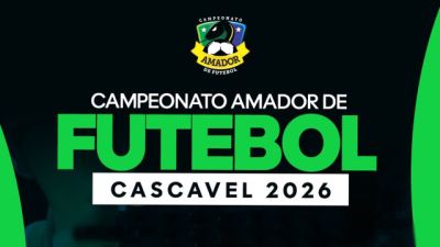Imagem referente à notícia: Campeonato Amador de Futebol de Cascavel 2026 começa em março e abre inscrições para equipes