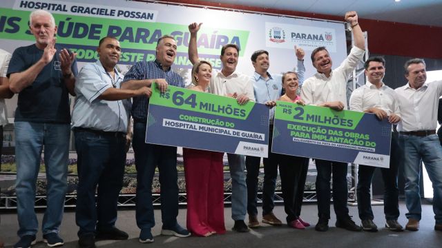 Imagem referente a notícia: Estado vai investir R$ 64,3 milhões na construção de um novo hospital em Guaíra