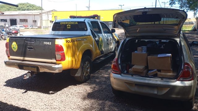 Imagem referente a notícia: Operação na PR-180 resulta na apreensão de equipamentos eletrônicos irregulares em Quarto Centenário