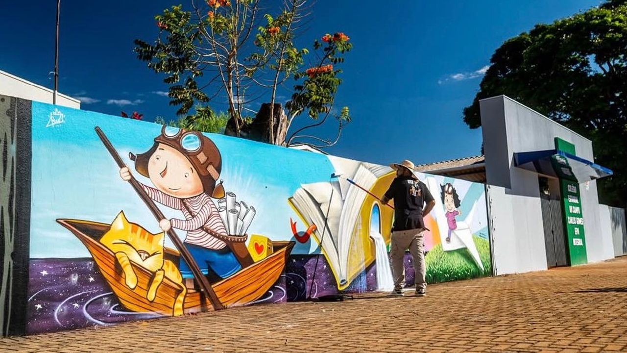 Itaipu Binacional e Itaipu Parquetec promovem oficinas de grafite para jovens no PR e no sul do MS
