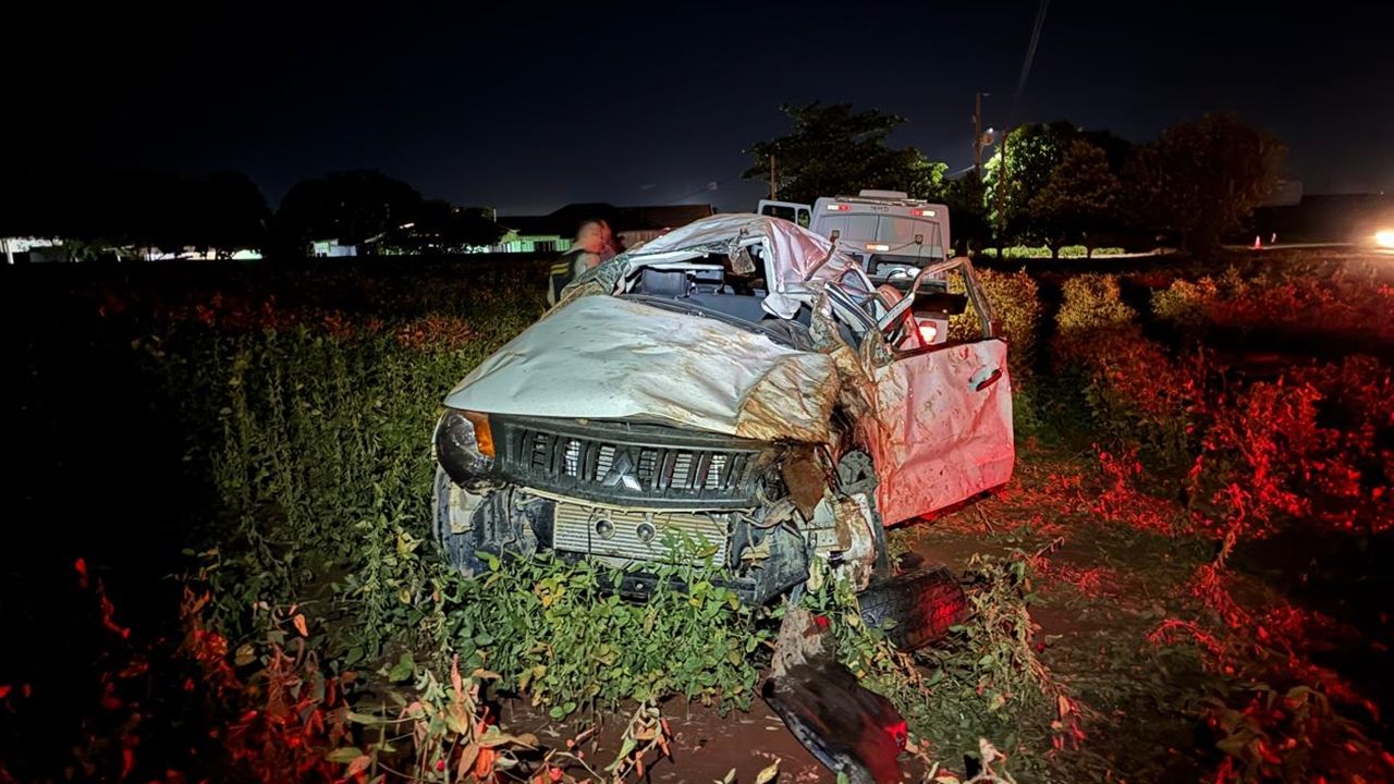 Capotamento deixa um morto e três feridos na PR-239, entre Assis Chateaubriand e Tupãssi