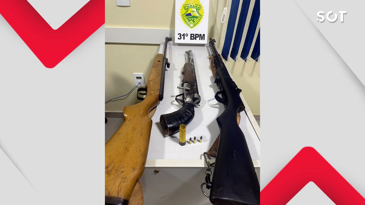 Suspeito é preso em Iguatu após disparo em frente a bar e polícia apreende armas