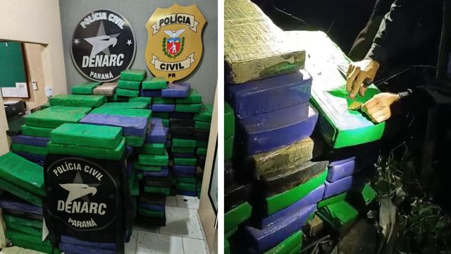 DENARC apreende 2,5 toneladas de drogas em Itaipulândia e reforça ofensiva contra o tráfico no oeste do Paraná