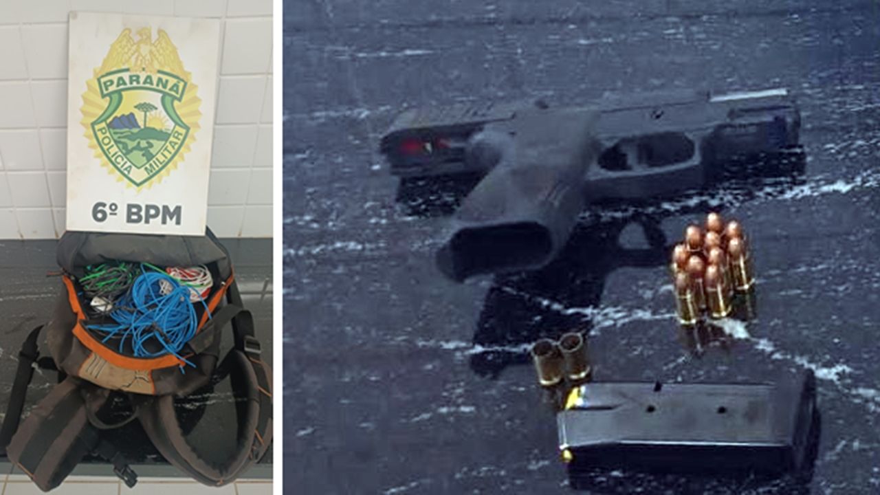 Tentativa de furto em obra no Cascavel Velho mobiliza a PM e termina com apreensões e suspeito levado à delegacia