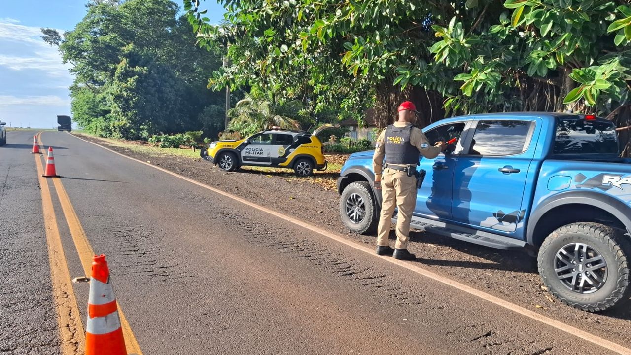100 condutores já foram autuados por embriaguez ao volante em 2026 no Oeste do Paraná