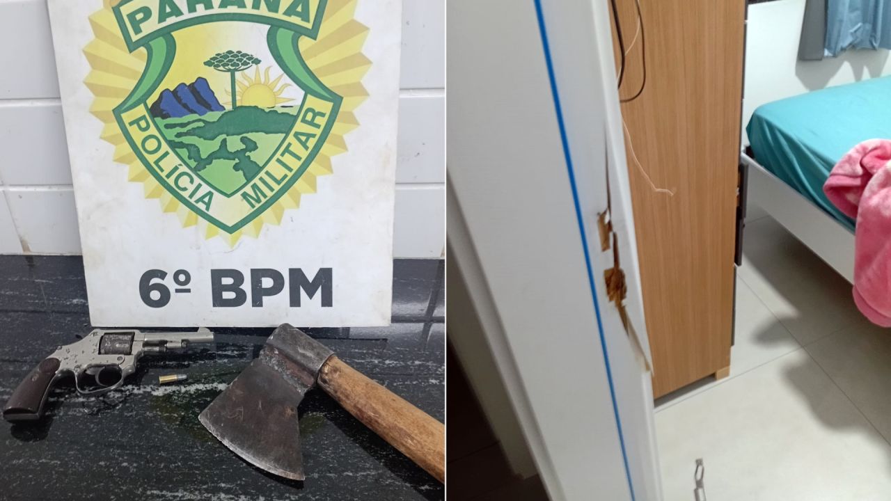 Homem é preso após invadir casa da ex-esposa e abandonar arma em condomínio no bairro Universitário