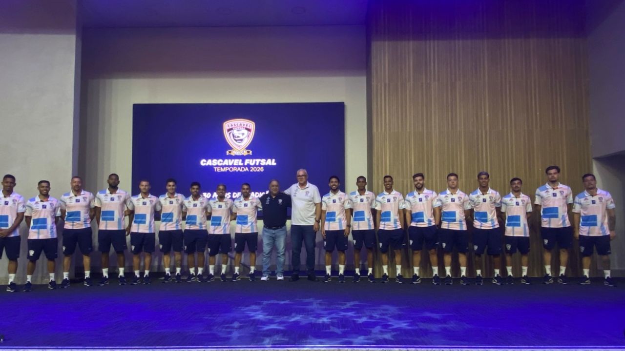 Cascavel Futsal apresenta elenco 2026 e marca nova fase com transição na presidência
