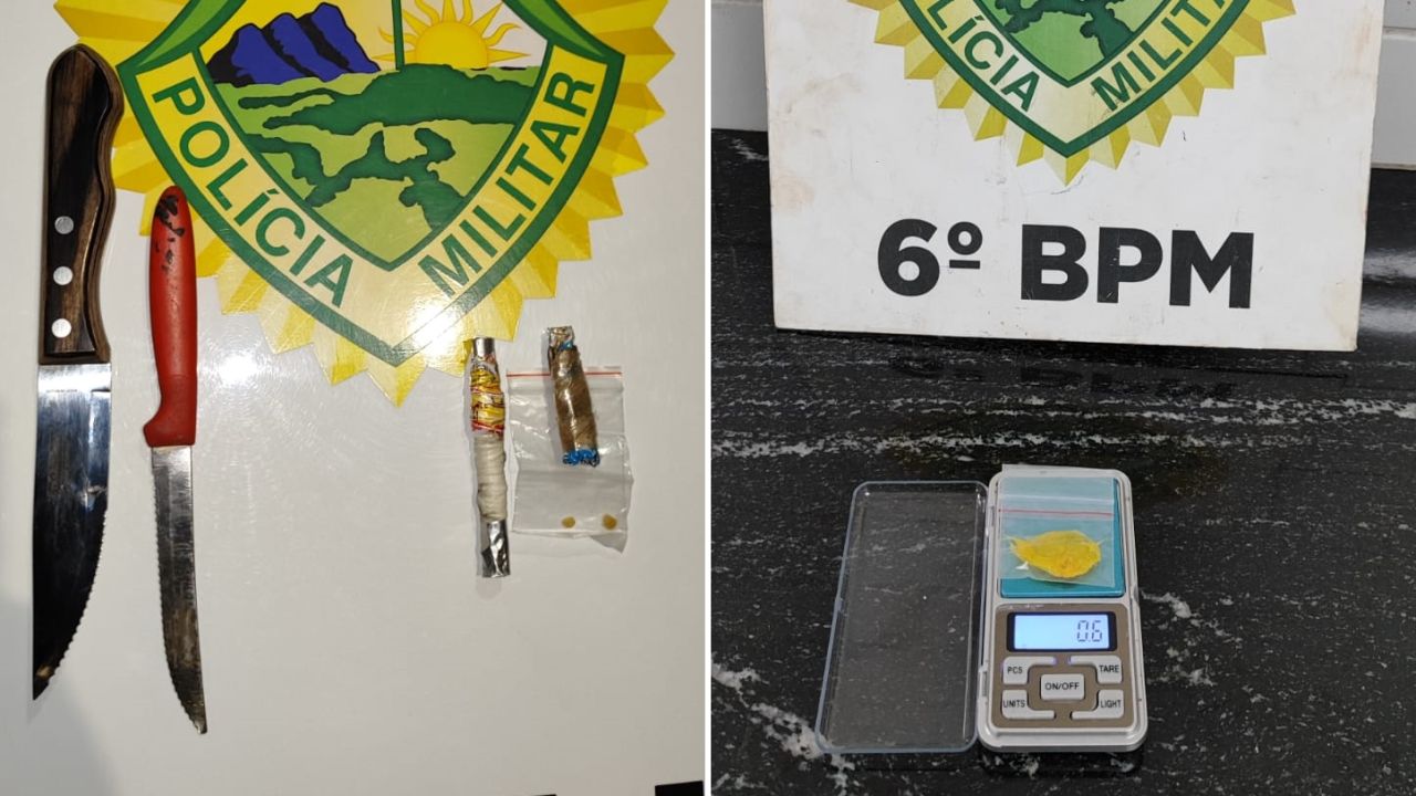 Em poucos minutos, Polícia Militar registra duas ocorrências de posse de drogas no centro de Cascavel