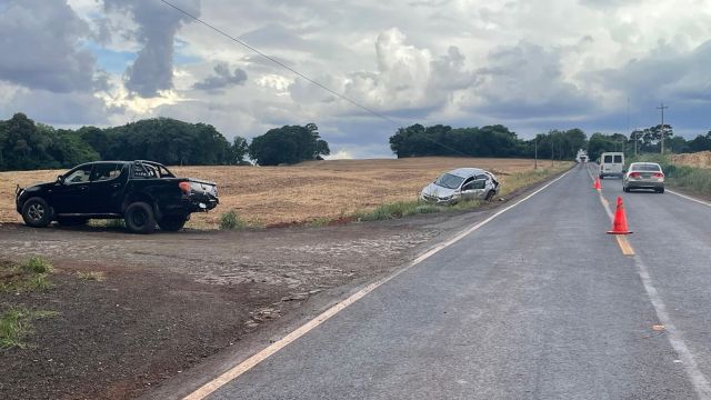 Motorista ferido após acidente na PRC-467 em Marechal Cândido Rondon