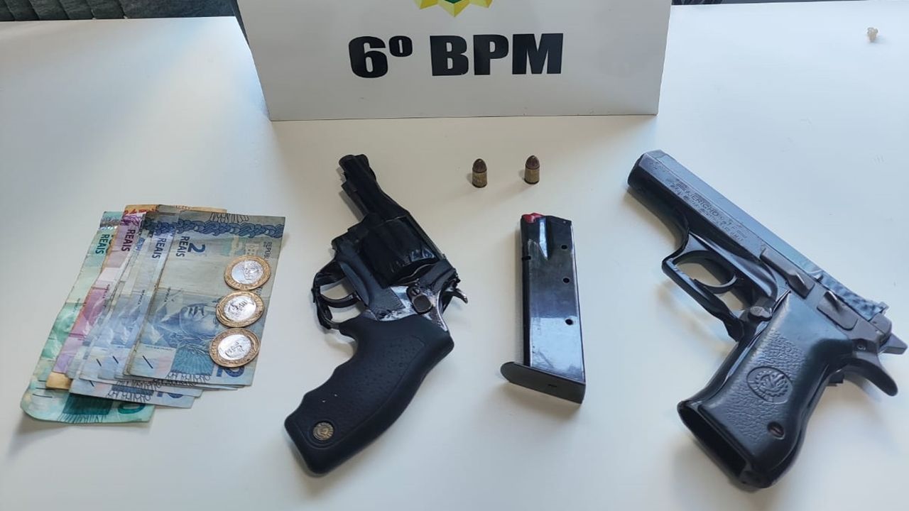 Homem é preso após homicídio na zona rural de Diamante do Sul; armas e dinheiro são apreendidos