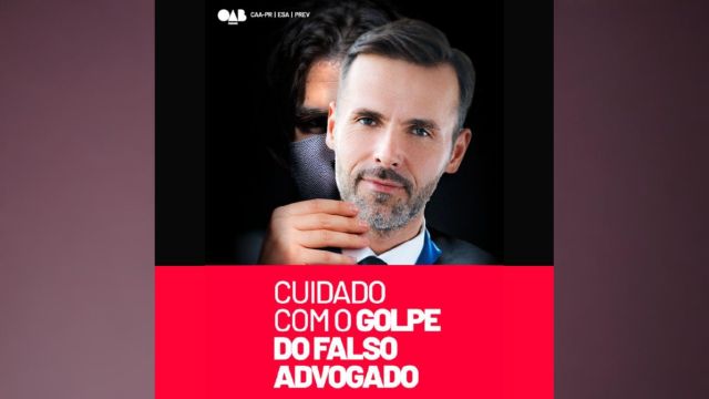 Imagem referente a notícia: OAB Cascavel alerta para novas versões do Golpe do Falso Advogado