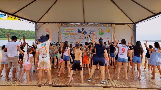 Imagem referente a notícia: Itaverão lota Balneário Jacutinga e transforma Itaipulândia em palco de esporte, lazer e integração regional